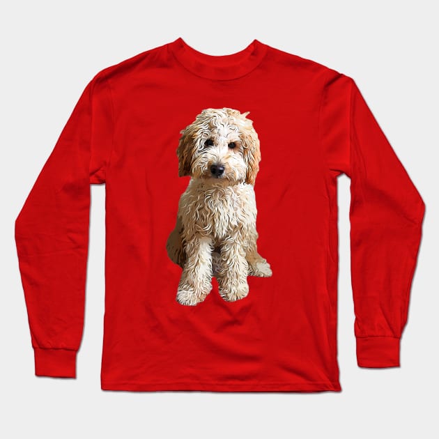 Labradoodle Puppy Dog Long Sleeve T-Shirt by Elarex